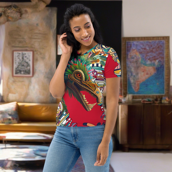 Quetzalcoatl Aztec All Over T-Shirt